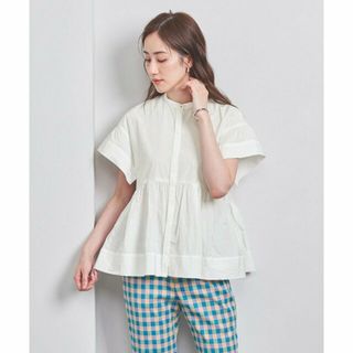 ユナイテッドアローズ(UNITED ARROWS)の【OFF WHITE】タフタ ステッチ ペプラム ブラウス(シャツ/ブラウス(長袖/七分))