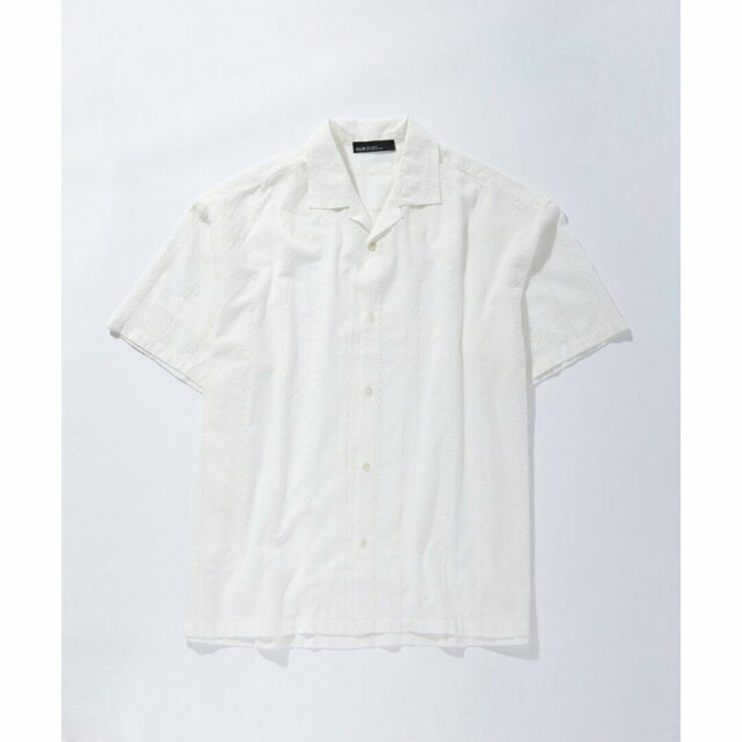 UNITED ARROWS green label relaxing(ユナイテッドアローズグリーンレーベルリラクシング)の【OFF WHITE】【M】<GLR or>IND シアー 半袖 シャツ -ユニセックス- レディースのトップス(シャツ/ブラウス(長袖/七分))の商品写真