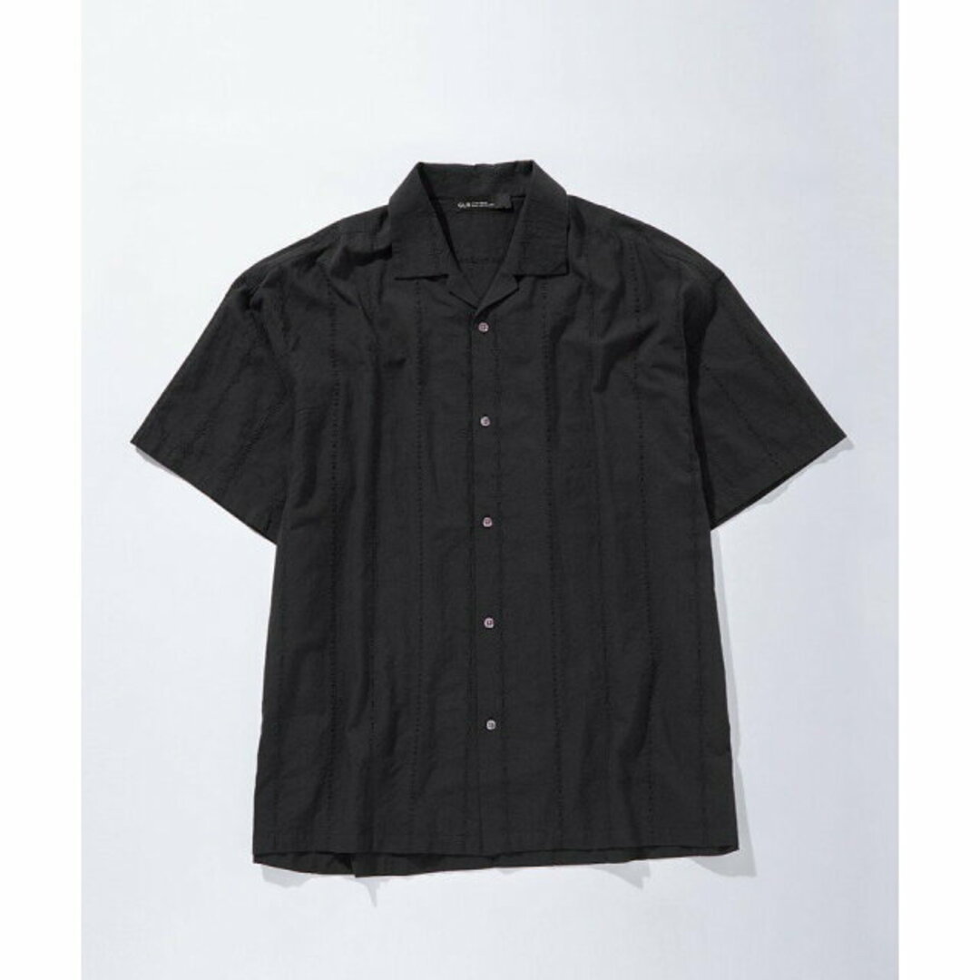 UNITED ARROWS green label relaxing(ユナイテッドアローズグリーンレーベルリラクシング)の【BLACK】【M】<GLR or>IND シアー 半袖 シャツ -ユニセックス- レディースのトップス(シャツ/ブラウス(長袖/七分))の商品写真