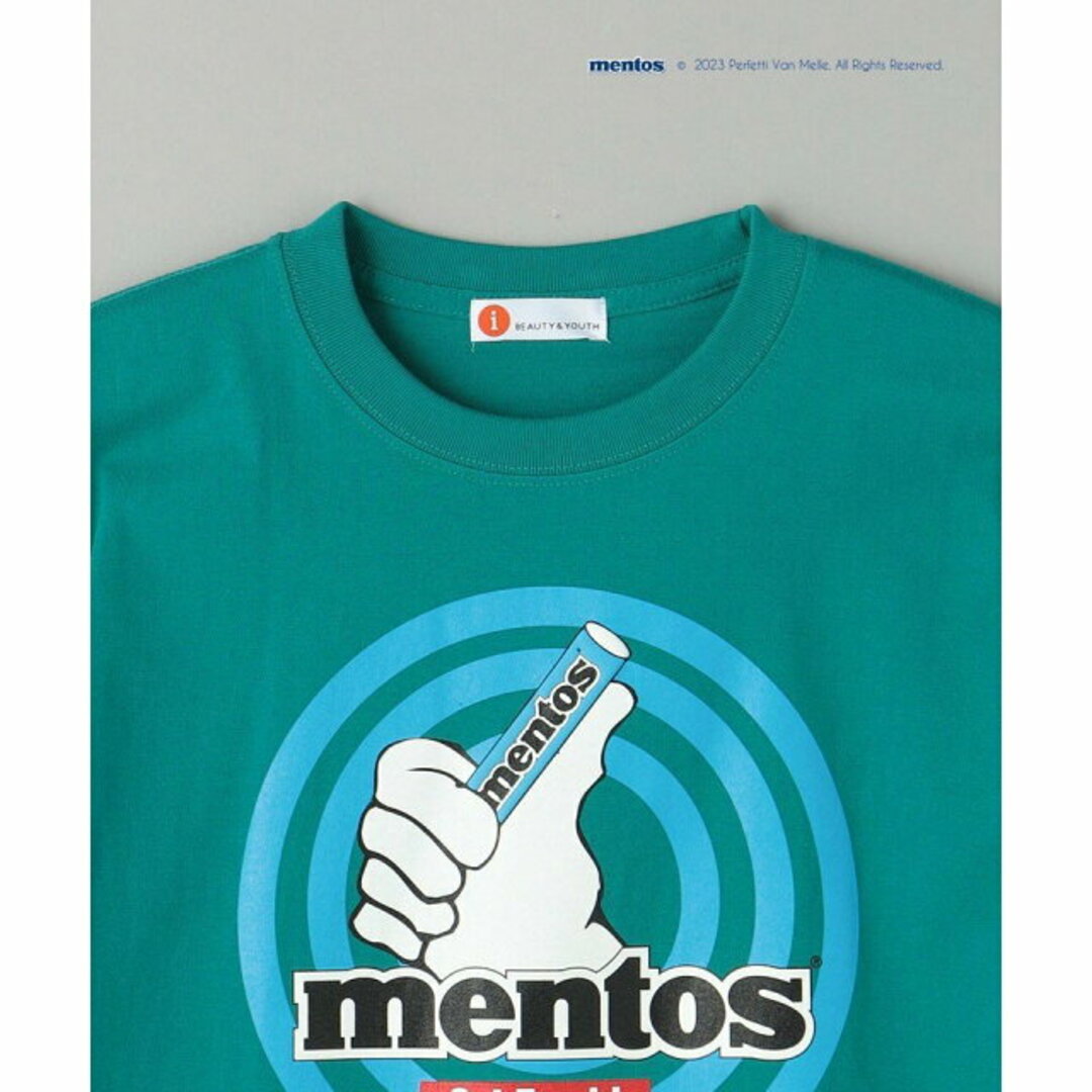 BEAUTY&YOUTH UNITED ARROWS(ビューティアンドユースユナイテッドアローズ)の【TURQUOISE】【XL】<info. BEAUTY&YOUTH * mentos> ロゴ Tシャツ その他のその他(その他)の商品写真