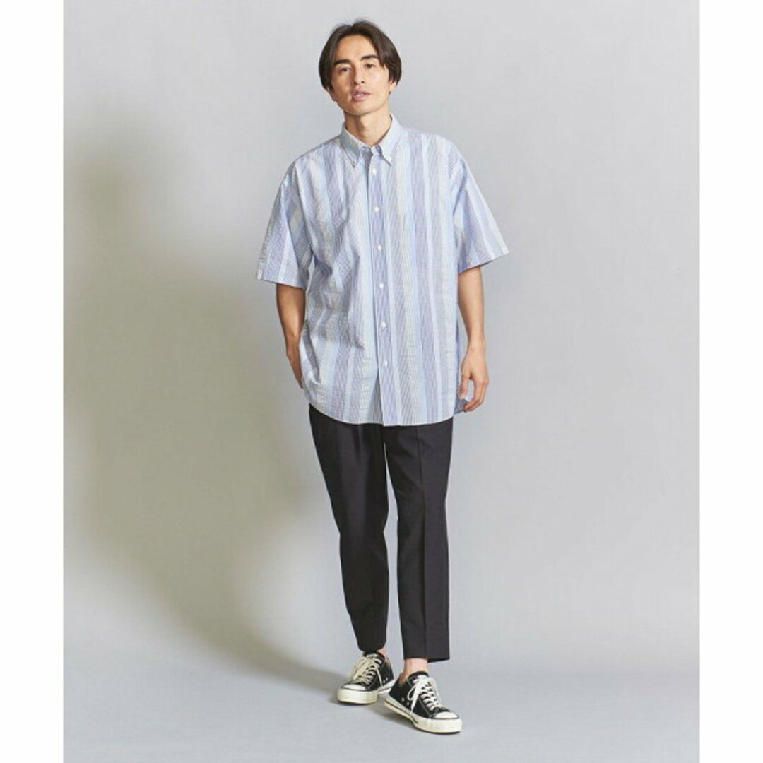 BEAUTY&YOUTH UNITED ARROWS(ビューティアンドユースユナイテッドアローズ)の【ROYAL】【L】【別注】 <5525gallery> SUCKER SHORT SLEEVE/シャツ メンズのトップス(シャツ)の商品写真