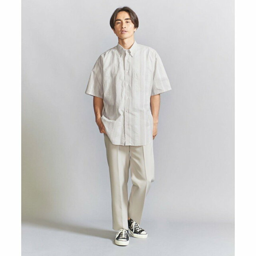 BEAUTY&YOUTH UNITED ARROWS(ビューティアンドユースユナイテッドアローズ)の【BEIGE】【別注】 <5525gallery> SUCKER SHORT SLEEVE/シャツ メンズのトップス(シャツ)の商品写真