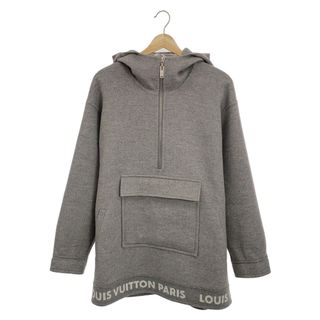 美品 ルイヴィトン LOUIS VUITTON パーカー 21SS ステープルズ プルオーバー フーディ スウェット メンズ コットン トップス XXL ブラック