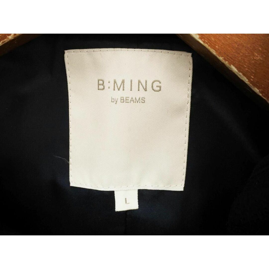 B:MING ｂｙ BEAMS ウール混 ダッフル コート sizeL/濃紺 ◆■ レディース レディースのジャケット/アウター(ダッフルコート)の商品写真