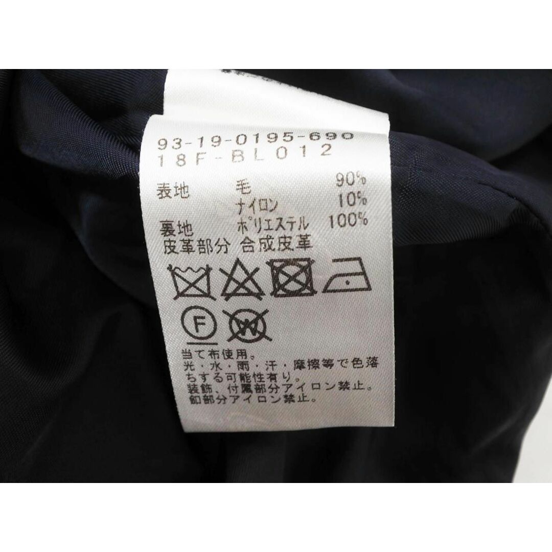 B:MING ｂｙ BEAMS ウール混 ダッフル コート sizeL/濃紺 ◆■ レディース レディースのジャケット/アウター(ダッフルコート)の商品写真
