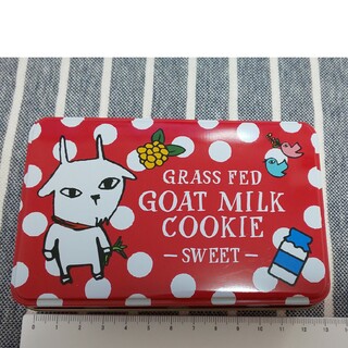 ヤギミルククッキー スイート 缶 空き缶 お菓子缶 岩手 みやげ(キャラクターグッズ)