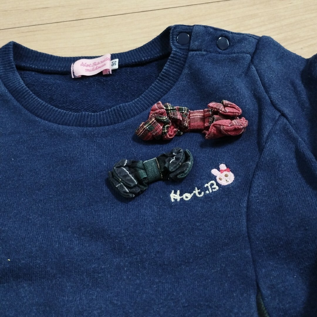 HOT BISCUITS(ホットビスケッツ)のホットビスケッツ　ベビー　トレーナー　パーカー キッズ/ベビー/マタニティのキッズ服女の子用(90cm~)(Tシャツ/カットソー)の商品写真