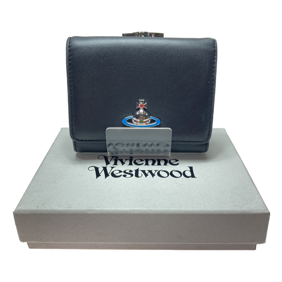 Vivienne Westwood(ヴィヴィアンウエストウッド)の◎◎Vivienne Westwood ヴィヴィアン・ウエストウッド 3つ折り財布 がま口 51010018-40564 ブラック レディースのファッション小物(財布)の商品写真