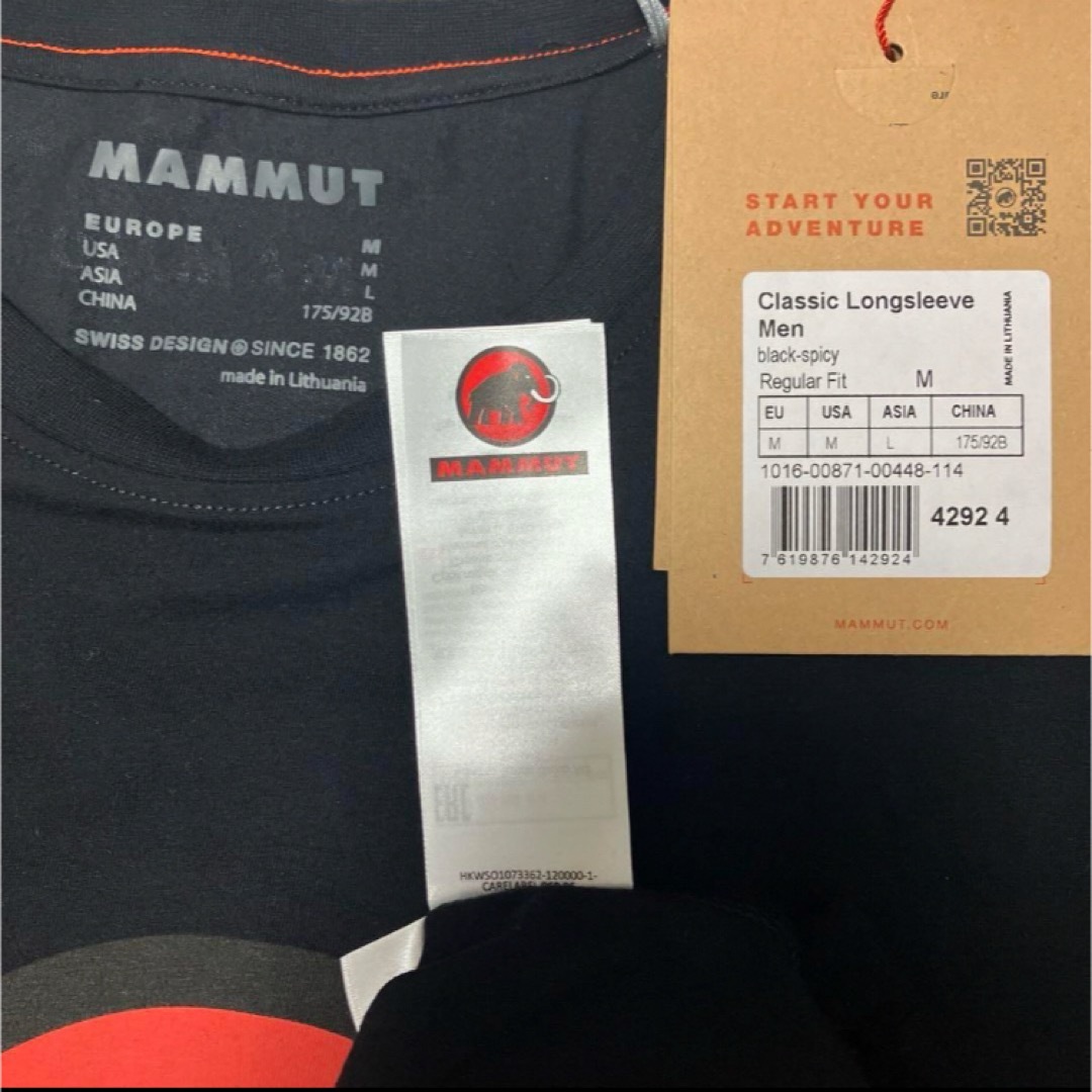 Mammut(マムート)の送料無料 新品 MAMMUT マムート クラシック ロングスリーブ L メンズのトップス(Tシャツ/カットソー(七分/長袖))の商品写真