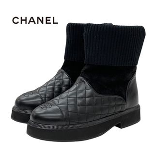 CHANEL - シャネル CHANEL ココマーク サイドゴアブーツ 靴 ショート