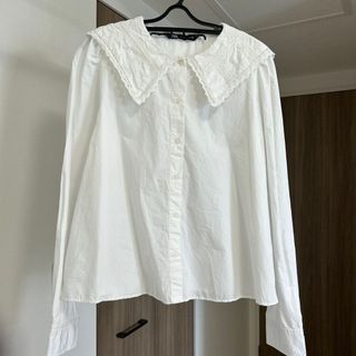 ZARA WOMAN ルーズフィット パッチワーク ロングシャツトップス