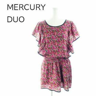 マーキュリーデュオ(MERCURYDUO)のMERCURYDUO ワンピース ミニ バラ F 210804YH3A(ミニワンピース)