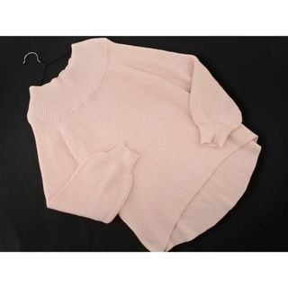 ニジュウサンク(23区)の23区 モックネック ニット セーター size40/ピンク ◇■ レディース(ニット/セーター)