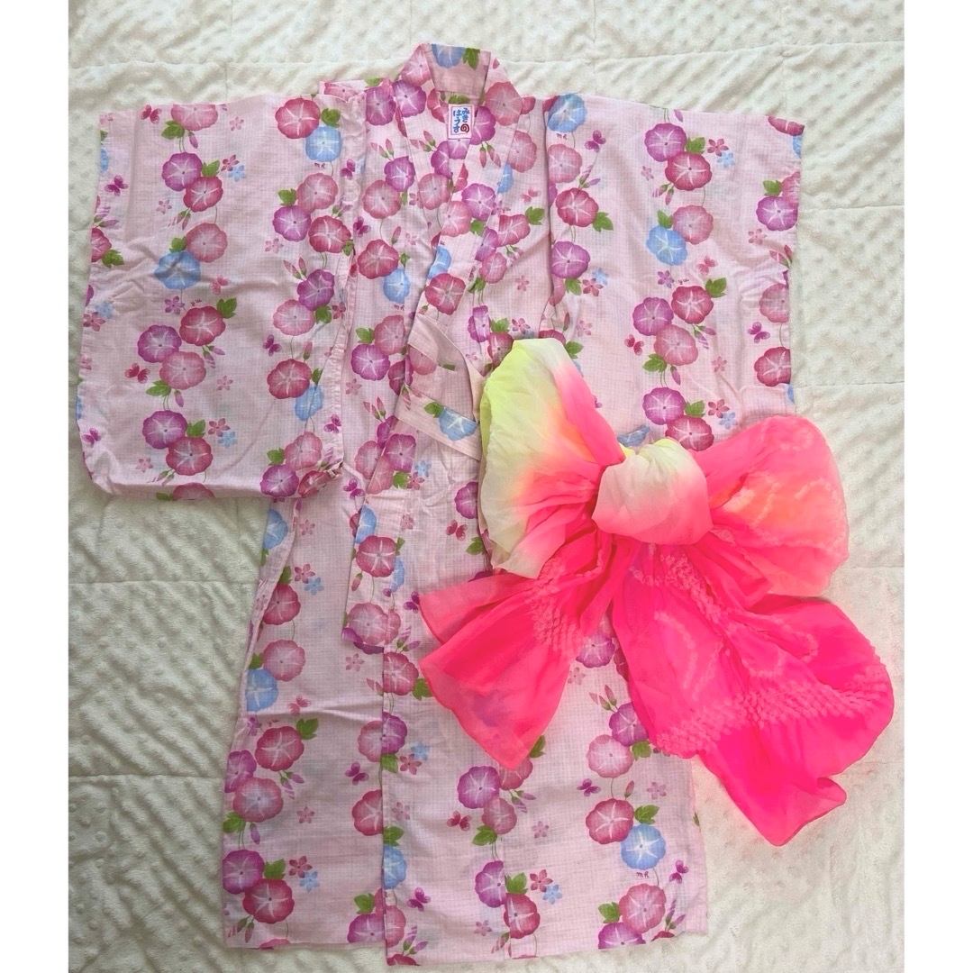 mikihouse(ミキハウス)の浴衣　120cm ミキハウス  used キッズ/ベビー/マタニティのキッズ服女の子用(90cm~)(甚平/浴衣)の商品写真