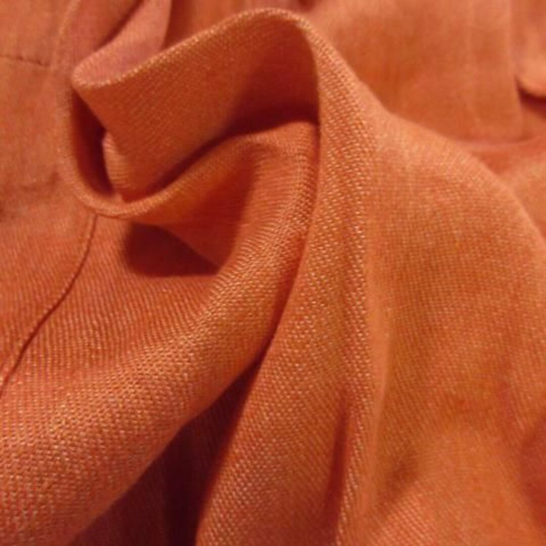 MACPHEE(マカフィー)のマカフィー フレアスカート リネン 34 オレンジ 210805MN2A レディースのスカート(ミニスカート)の商品写真