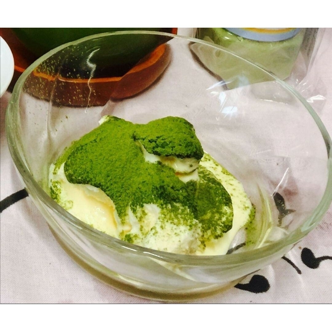 【もて茶って】抹茶１００g × ２袋　京都産　無糖　Matcha  Kyoto 食品/飲料/酒の飲料(茶)の商品写真