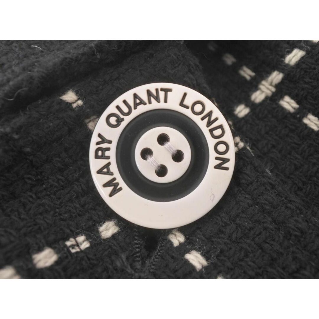 MARY QUANT(マリークワント)のMARY QUANT マリークワント ウール混 チェック ジャケット sizeM/黒 ◇■ レディース レディースのジャケット/アウター(その他)の商品写真