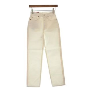 アクネストゥディオズ(Acne Studios)のAcne Studios デニムパンツ 24(S位) 白(デニム) 【古着】【中古】(デニム/ジーンズ)