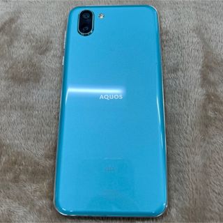 アクオス(AQUOS)のau SHV42 AQUOS R2 アクアマリン 本体 SIMロック解除済み(スマートフォン本体)