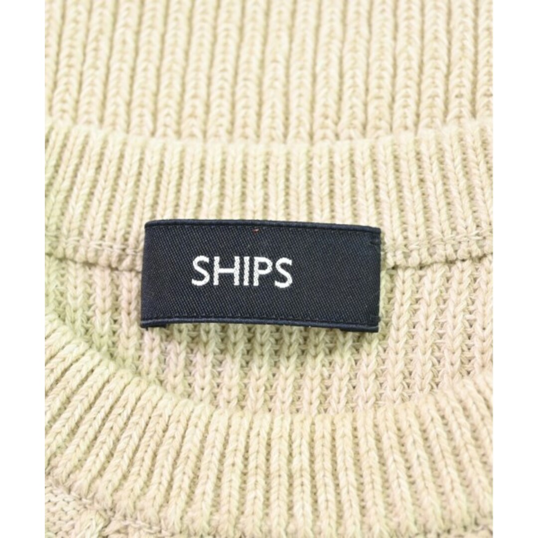 SHIPS(シップス)のSHIPS シップス ニット・セーター S ベージュ 【古着】【中古】 メンズのトップス(ニット/セーター)の商品写真