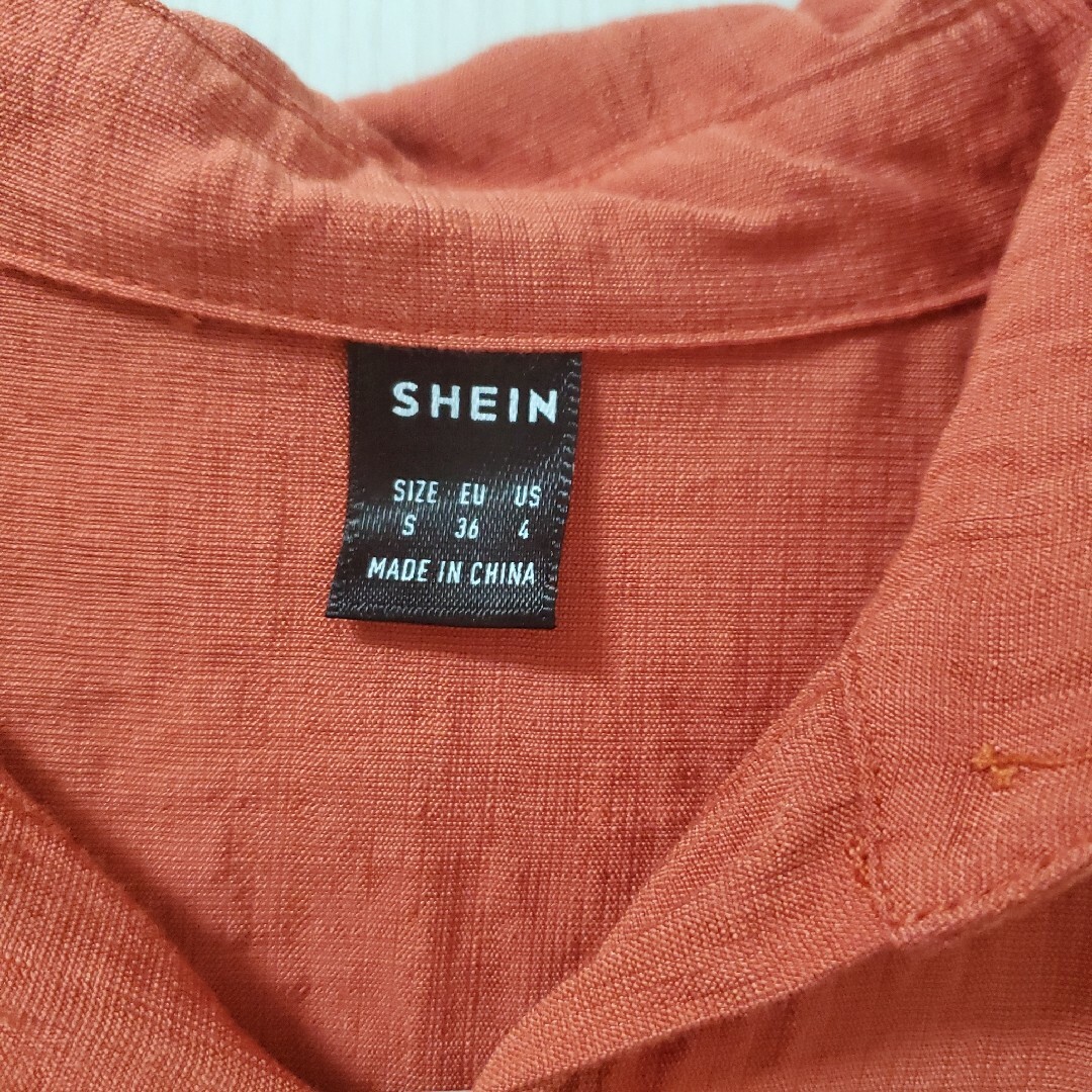 SHEIN(シーイン)のロングワンピース オレンジ レディースのワンピース(ロングワンピース/マキシワンピース)の商品写真