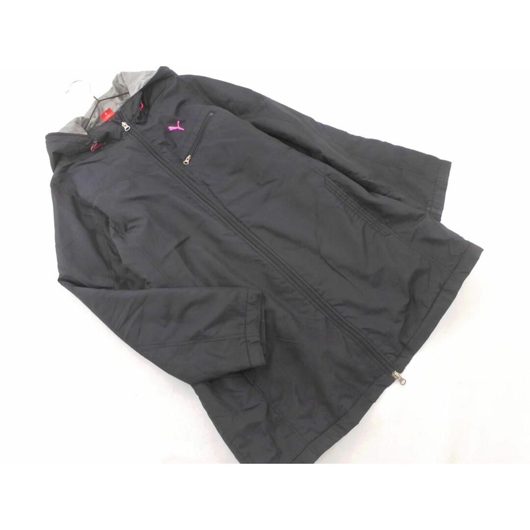 PUMA(プーマ)のPUMA プーマ 中綿 フード ロング コート sizeL/黒 ◆■ レディース レディースのジャケット/アウター(ロングコート)の商品写真