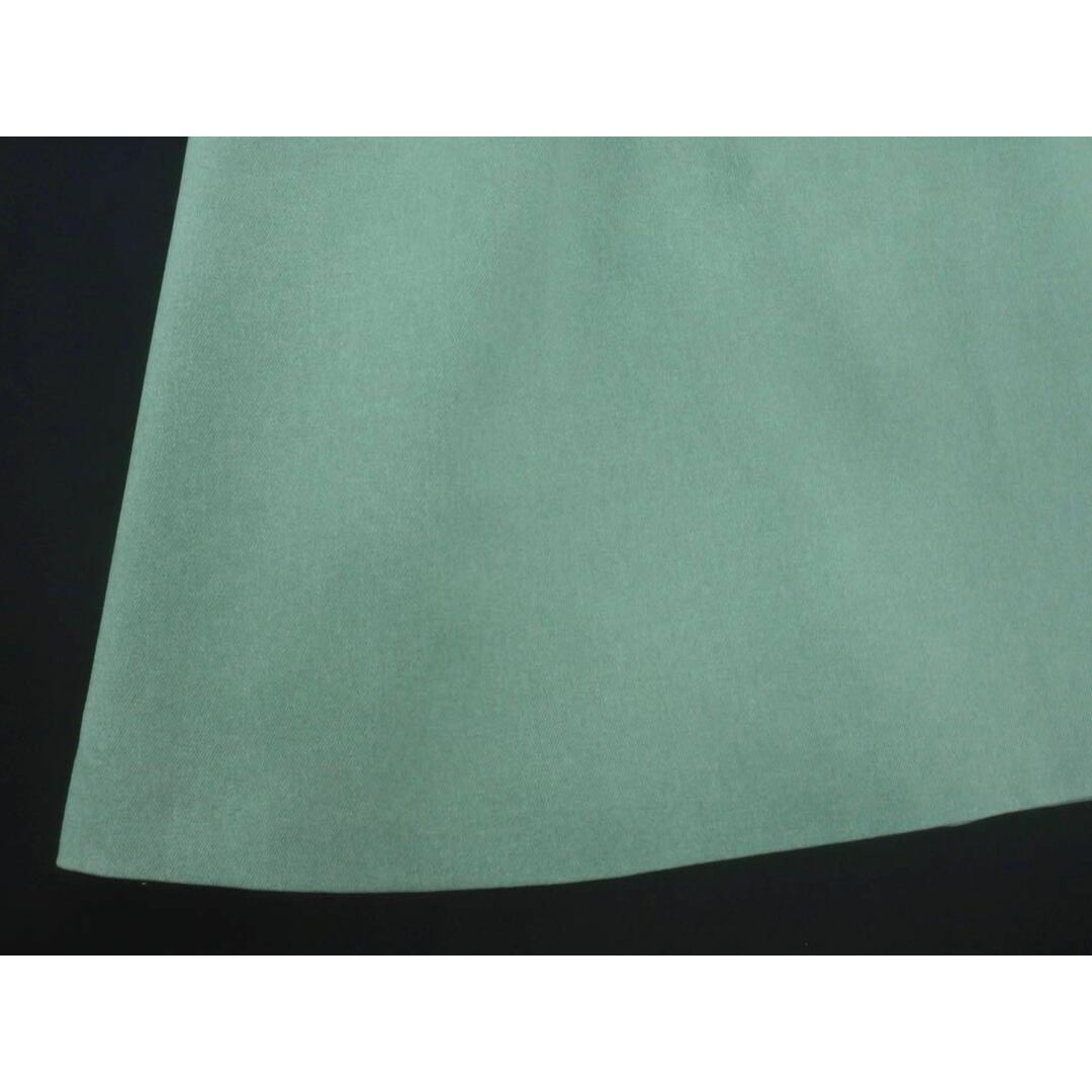 NATURAL BEAUTY BASIC(ナチュラルビューティーベーシック)のNATURAL BEAUTY BASIC ナチュラルビューティーベーシック タック Aライン 台形 スカート sizeM/青緑 ■■ レディース レディースのスカート(ロングスカート)の商品写真