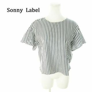 アーバンリサーチサニーレーベル(URBAN RESEARCH SONNY LABEL)のサニーレーベル 半袖カットソー ストライプ F 紺 210423MN3A(カットソー(半袖/袖なし))