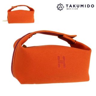 Hermes - エルメス ポーチ ブリッド ア ブラック PM 中古 オレンジ Hermes - エルメス ポーチ ブリッド ア ブラック PM 中古 オレンジ