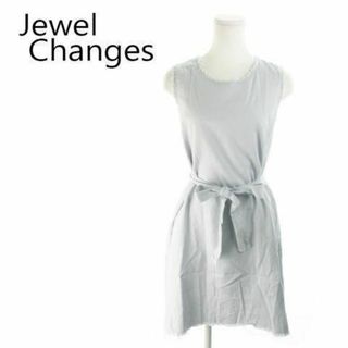 ジュエルチェンジズ(Jewel Changes)のジュエルチェンジズ ミニワンピース グレー 210401MN11A(ミニワンピース)