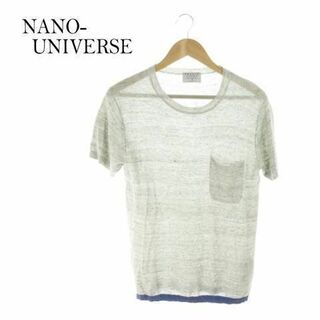 ナノユニバース(nano・universe)のナノユニバース 半袖ニットソー サマー S グレー メンズ 210401MN9A(Tシャツ/カットソー(半袖/袖なし))