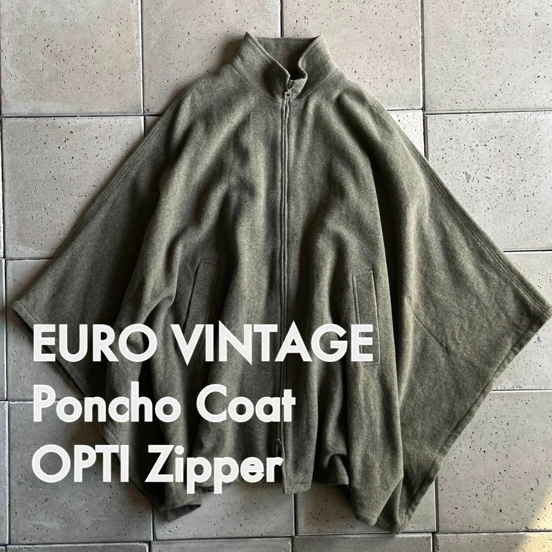 EURO Vintageユーロ ヴィンテージ ポンチョ ケープ コート OPTI メンズのジャケット/アウター(ポンチョ)の商品写真