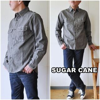シュガーケーン(Sugar Cane)のSUGAR CANE シュガーケーン ワークシャツ ジーンコード 25511 M(シャツ)