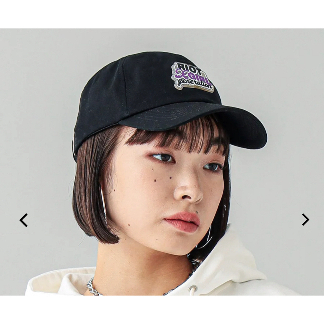 X-girl(エックスガール)のX-girl DOUBLE LOGO 6PANEL CAP  エックスガール レディースの帽子(キャップ)の商品写真