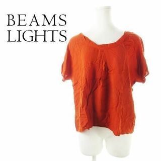 ビームスライツ(BEAMS LIGHTS)のビームスライツ 半袖ブラウス カットソー 38 テラコッタ 210405IK1A(シャツ/ブラウス(半袖/袖なし))