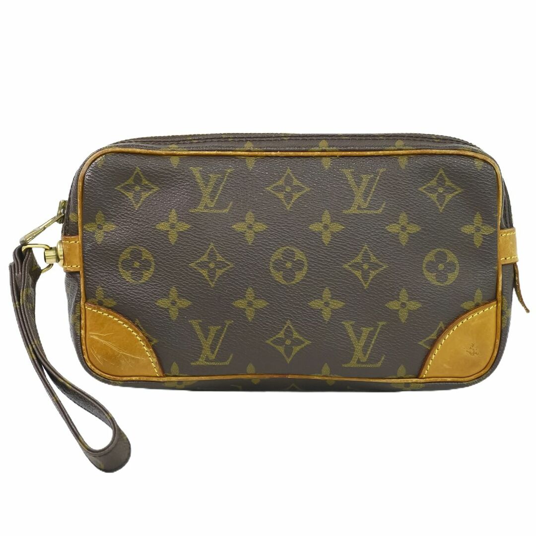 レディース本物 ルイヴィトン LOUIS VUITTON LV マルリードラゴンヌ PM モノグラム クラッチバッグ セカンドバッグ ブラウン M51827 Marly Dragonne ビトン バッグ