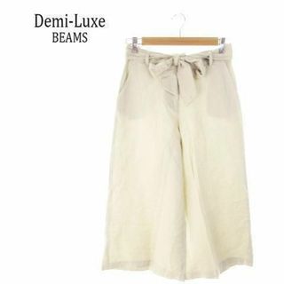 デミルクスビームス(Demi-Luxe BEAMS)のデミルクスビームス ワイドパンツ 36 アイボリー 210426MN5A(カジュアルパンツ)