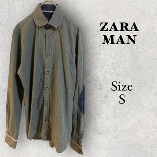 ザラ(ZARA)の1094 ZARAMAN【S】メンズ　シャツ　グレー　slimfit(シャツ)