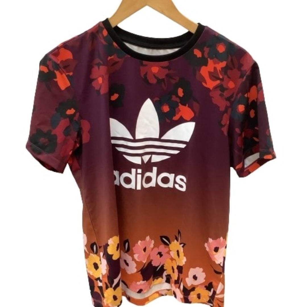 adidas(アディダス)の♪♪adida アディダス レディース スウェット Tシャツ セットアップ 3点セット SIZE XS ブラウン×ワインレッド レディースのレディース その他(セット/コーデ)の商品写真