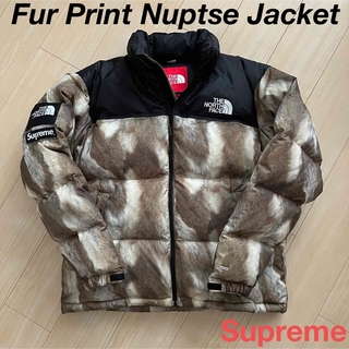 シュプリーム(Supreme)のSupreme Fur Print Nuptse Jacket L(ダウンジャケット)