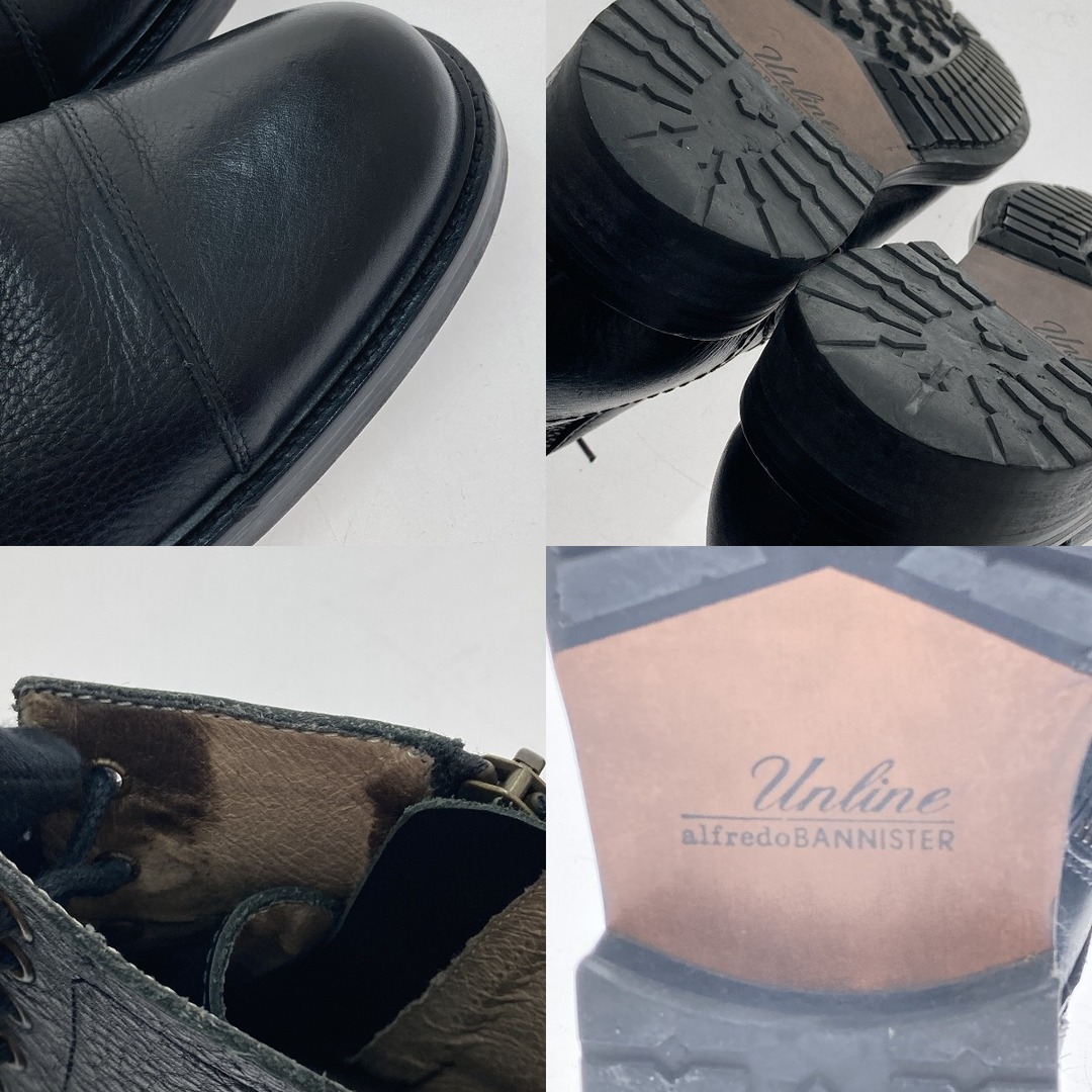 alfredoBANNISTER(アルフレッドバニスター)の□□alfredo BANNISTER アルフレッドバニスター ジップアップブーツ 　サイズ41 8703 ブラック メンズの靴/シューズ(ブーツ)の商品写真