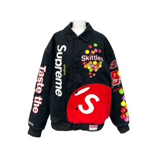 シュプリーム(Supreme)のSupreme シュプリーム × Mitchell&Ness ミッチェルアンドネス コラボ スキットルズバーシティジャケット ブラック 美品 中古 59583(その他)