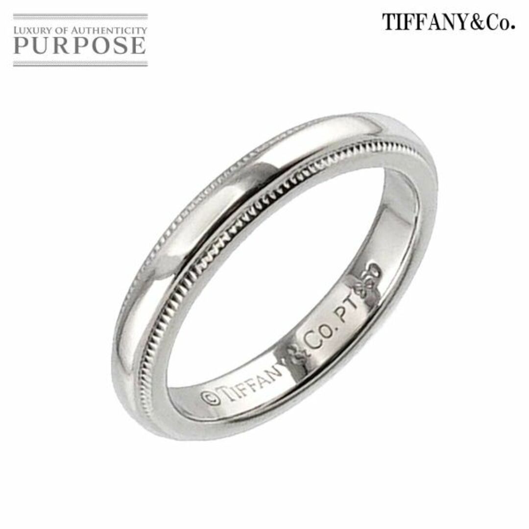 ティファニー TIFFANY&Co. ミルグレイン バンド 4.5号 リング 幅2.9mm Pt プラチナ 指輪 VLP 90196649商品管理番号90196649