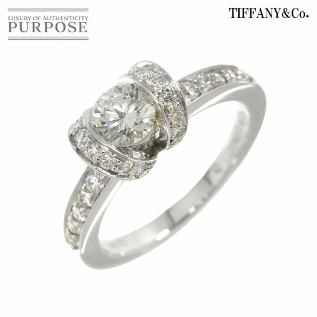 商品管理番号90213042ティファニー TIFFANY&Co. ダイヤ 0.38ct H/VS1/EX 6号 リング Pt プラチナ 指輪 【鑑定書付き】VLP 90213042