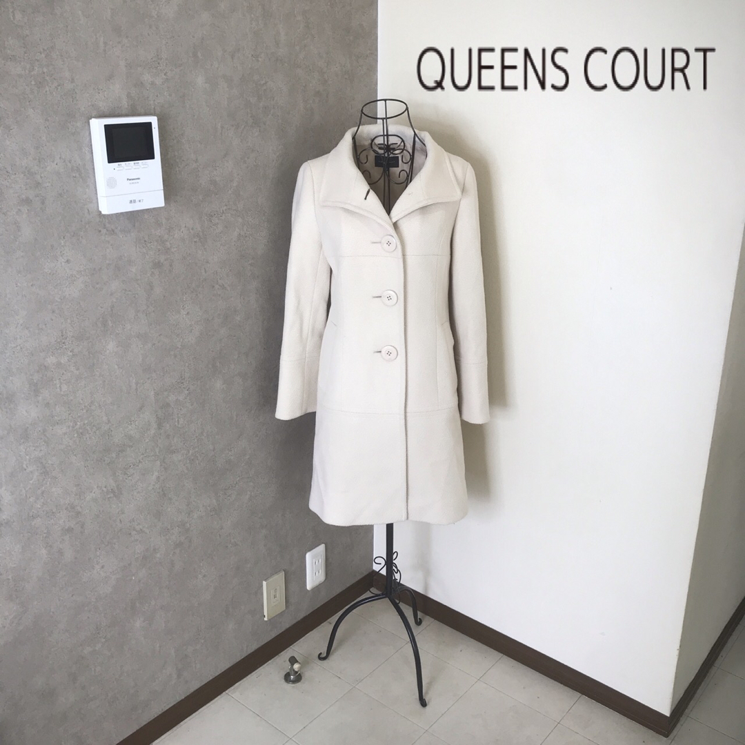 QUEENS COURT(クイーンズコート)のクイーンズコート♡1度着用　コート レディースのジャケット/アウター(ロングコート)の商品写真