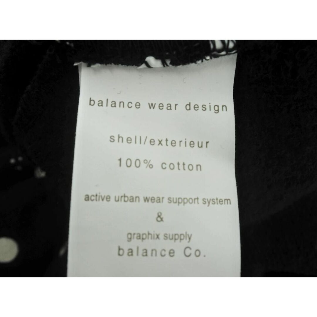 balanceweardesign(バランスウェアデザイン)の新品 balance wear design バランスウェアデザイン 裏起毛 総柄 サルエル スウェット パンツ sizeL/黒 ◇■◎メンズ メンズのパンツ(サルエルパンツ)の商品写真