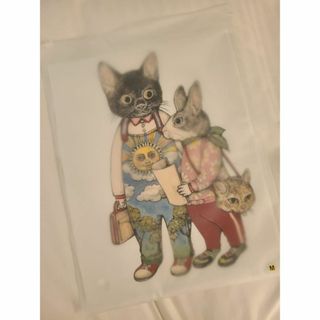 M 樋口裕子展 Tシャツ シャツ 台湾 ヒグチユウコ 白 ボリス 客家花布