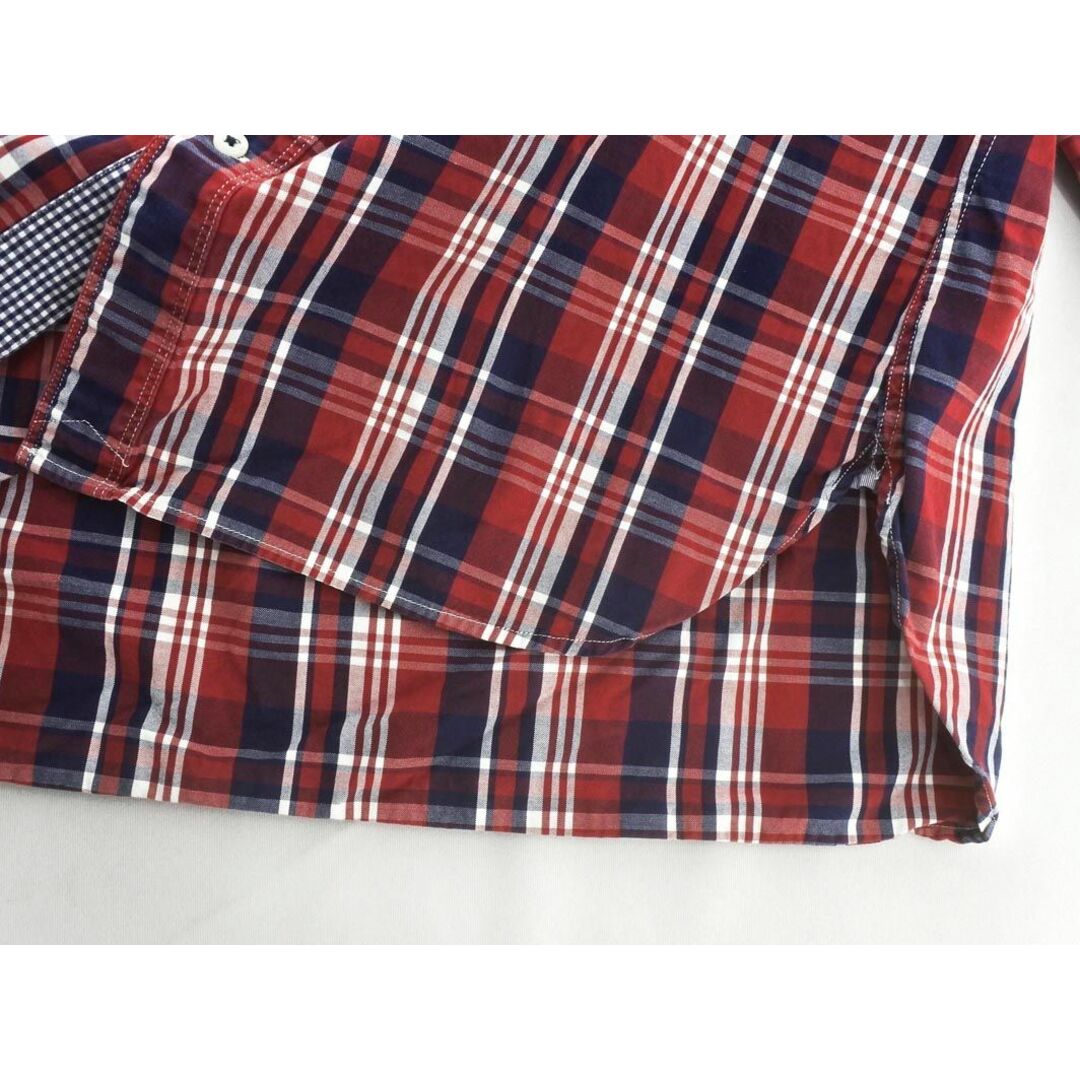 JUNMEN(ジュンメン)のJUNMEN ジュンメン チェック シャツ sizeL1/赤ｘ紺 ◇■ メンズ メンズのトップス(シャツ)の商品写真