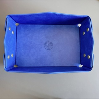 人気商品‼️小物入れ トレー PU革 ブルー 収納ボックス アクセサリートレイ(小物入れ)