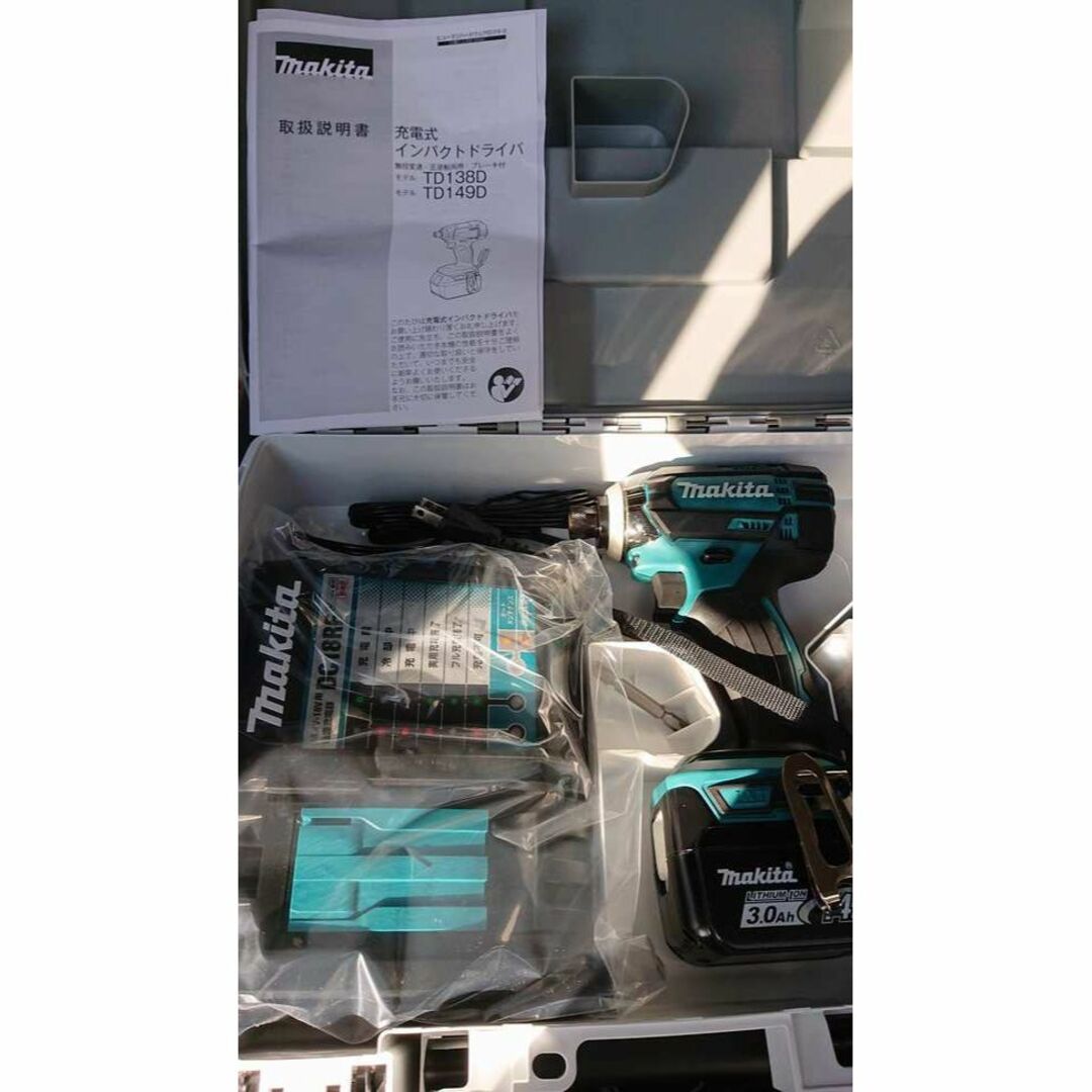 Makita(マキタ)の新品　マキタTD138DRFX 充電式インパクトドライバ 14.4V青フルセット スポーツ/アウトドアの自転車(工具/メンテナンス)の商品写真